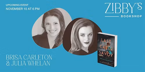 Author event! Brisa Carleton & Julia Whelan