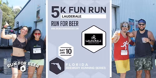 5k Beer Run x LauderAle Brewery | 2026 Florida Brewery Running Series