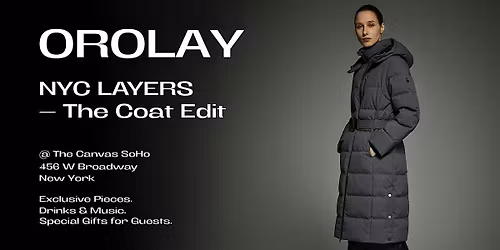 Orolay Present - NYC LAYERS - The Coat Edit