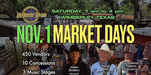 Wimberley Market Day - November 2025