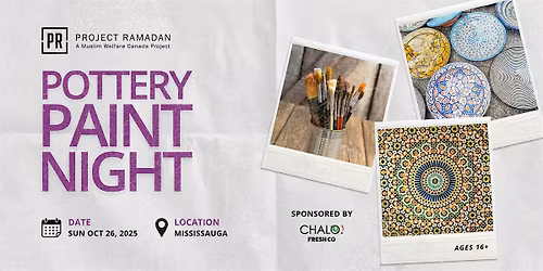 Project Ramadan Presents Pottery Paint Night