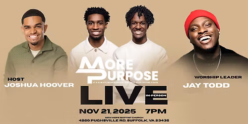 MORE PURPOSE LIVE: 757