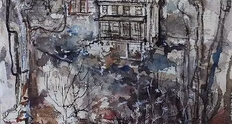 Watercolor Winter Scene Card Making with Seth Holmes