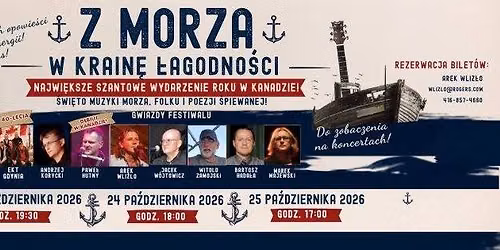 \ud83c\udf0a Szanty w Kanadzie! \u269323 - 25 pa\u017adziernika Mississauga