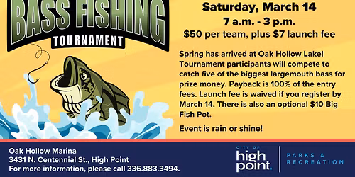 Oak Hollow Spring Bass Tournament