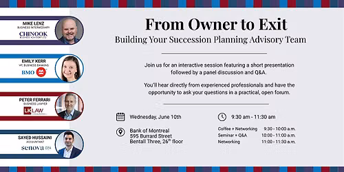 From Owner to Exit: Building Your Succession Planning Advisory Team