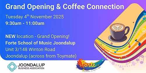 JBA November Coffee Connection - Forte School of Music Joondalup