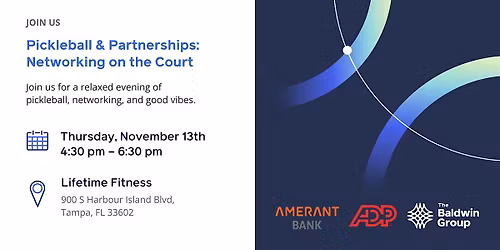 Pickleball & Partnerships: Networking on the Court