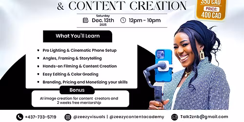 An Intensive Mobile Videography and Content Creation Training