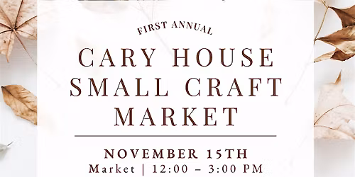 First Annual Small Craft Market