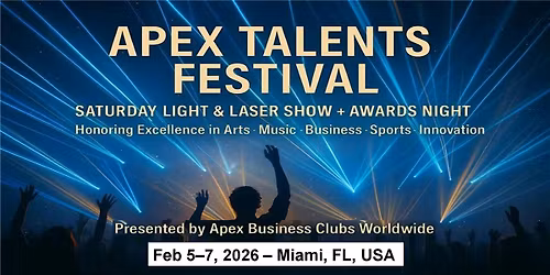 Saturday \u2013 The Apex Awards Gala Night in Miami, FL, USA