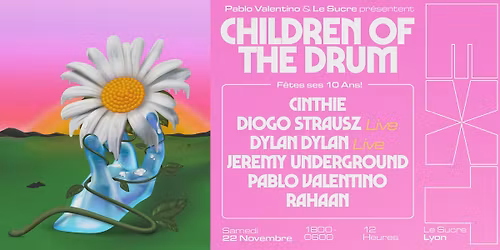 EXT.12 x Children Of The Drum : Cinthie, Diogo Strausz (live), Dylan Dylan, Jeremy Underground...