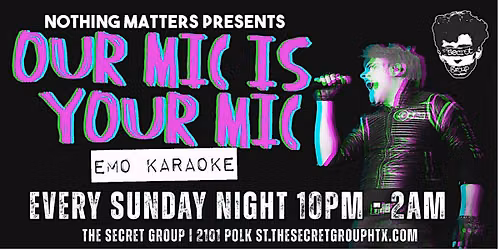 OUR MIC IS YOUR MIC: EMO KARAOKE