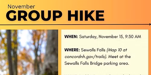 November Group Hike - Sewalls Falls