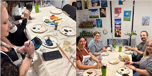 Calgary\u2019s Paint & Sip Experience at Raw Canvas: Wine Glass Edition
