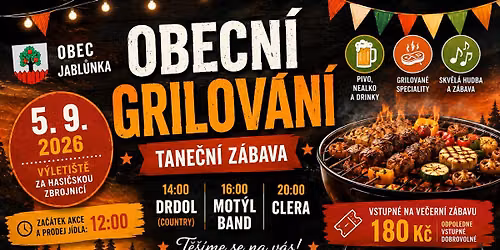 Obecn\u00ed grilov\u00e1n\u00ed v Jabl\u016fnce