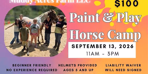 Paint and Play Horse Camp