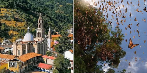 MARIPOSAS MONARCAS Y PUEBLO M\u00c1GICO DE ANGANGUEO 