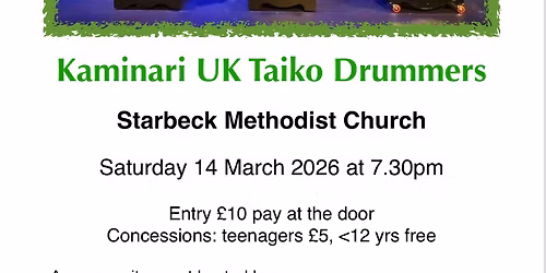 An evening of Japanese music by Kaminari UK Taiko Drummers