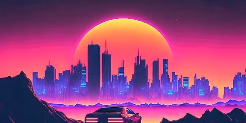 Synthwave Party - A night of uplifting synth 80's music .