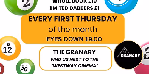 CASH BINGO \ud83d\udcb0 at 'THE GRANARY'