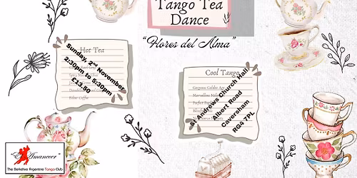 Flores del Alma Sunday Tea Dance - St Andrew's Church Hall, Reading