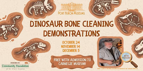 Dinosaur Bone Cleaning Demonstrations with PaleoJoe