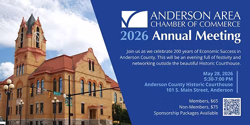 2026 Annual Meeting of the Anderson Area Chamber of Commerce