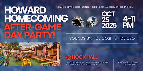 2025 Howard Homecoming Bison Day Vibes After-Game Party