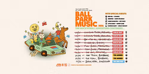 Ball Park Music 'The Rock & Roll Adventure Continues...' Tour 2026 | Sydney NSW (Lic\/AA) [SOLD OUT]