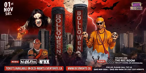 Bolloween @ MISSISSAUGA - Mississauga's Biggest Bollywood Halloween Party