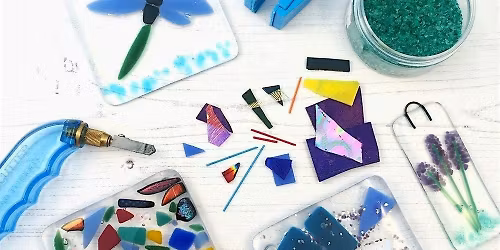 Fused Glass Coaster and Hangings