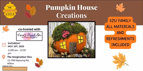 Family Art Workshop: Pumpkin House Creations