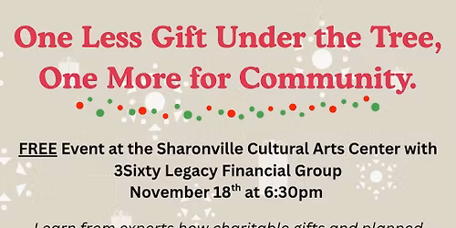 One Less Gift Under the Tree, One More for Community
