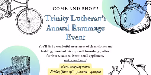 Trinity Lutheran Annual Rummage Event