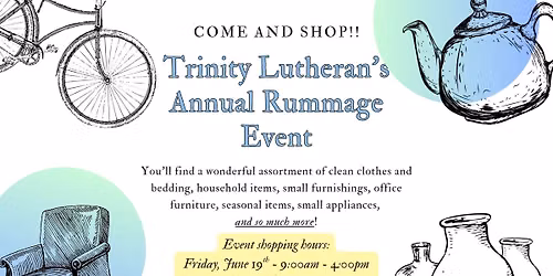 Trinity Lutheran Annual Rummage Event