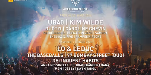 Adelboden Live - das Boutique-Happening der Alpen