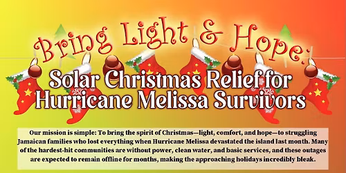 Bring light and hope to Jamaica