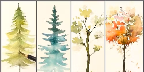 Single Day School Break Camp: Watercolor painting (Dec. 29) age 7-14