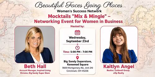 Mocktails "Mix & Mingle" Networking Event for Women in Business