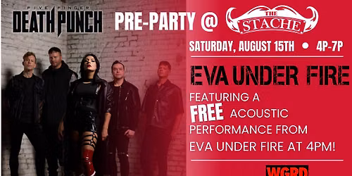 97.9 WGRD presents Eva Under Fire - FREE Acoustic performance at The Stache - Grand Rapids, MI