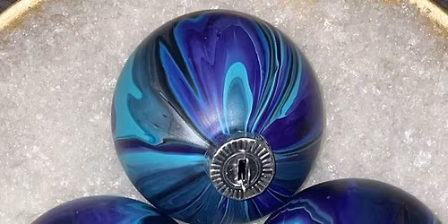 Family Event - Marble Dipped Glass Ornaments