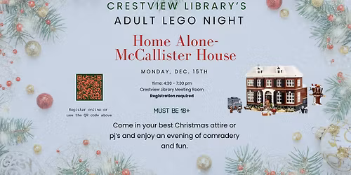 Adult Lego Night: Home Alone - McCallisters House