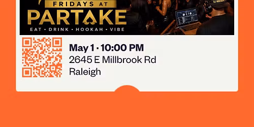 GROWN LIT FRIDAYS AT PARTAKE