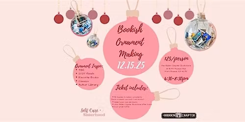 Bookish Ornament Making