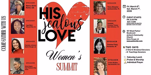 His Jealous Love Women's Summit - BATON ROUGE