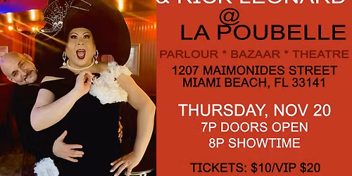 La Poubelle Piano Bar with Miss Bouvee and Rick Leonard!