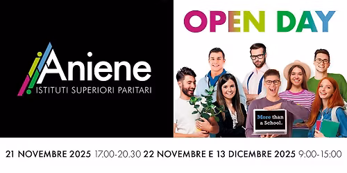 Open Day Istituto Aniene - Roma Tiburtina