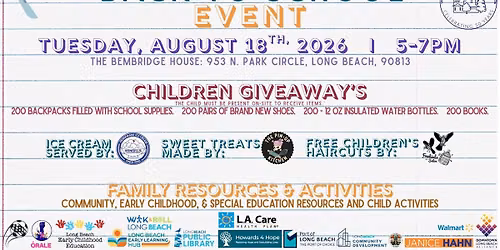 Annual Back-to-School Event!