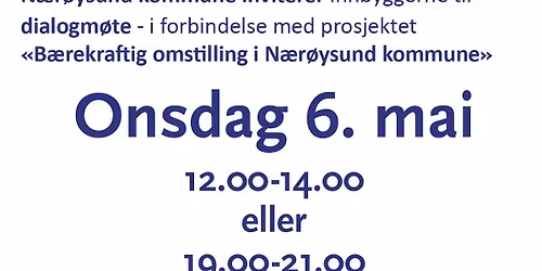 Dialogm\u00f8te om innbyggerrettede og samskapende tjenester - kveldsm\u00f8te